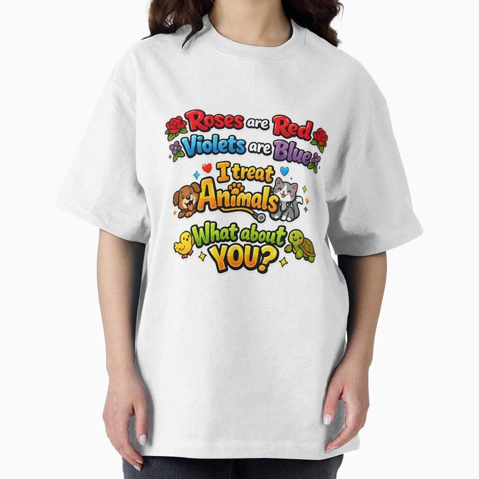 Roses Are Red Violets Are Blue I Treat Animals What About You? Funny Veterinarian Gift by Bettybee00
