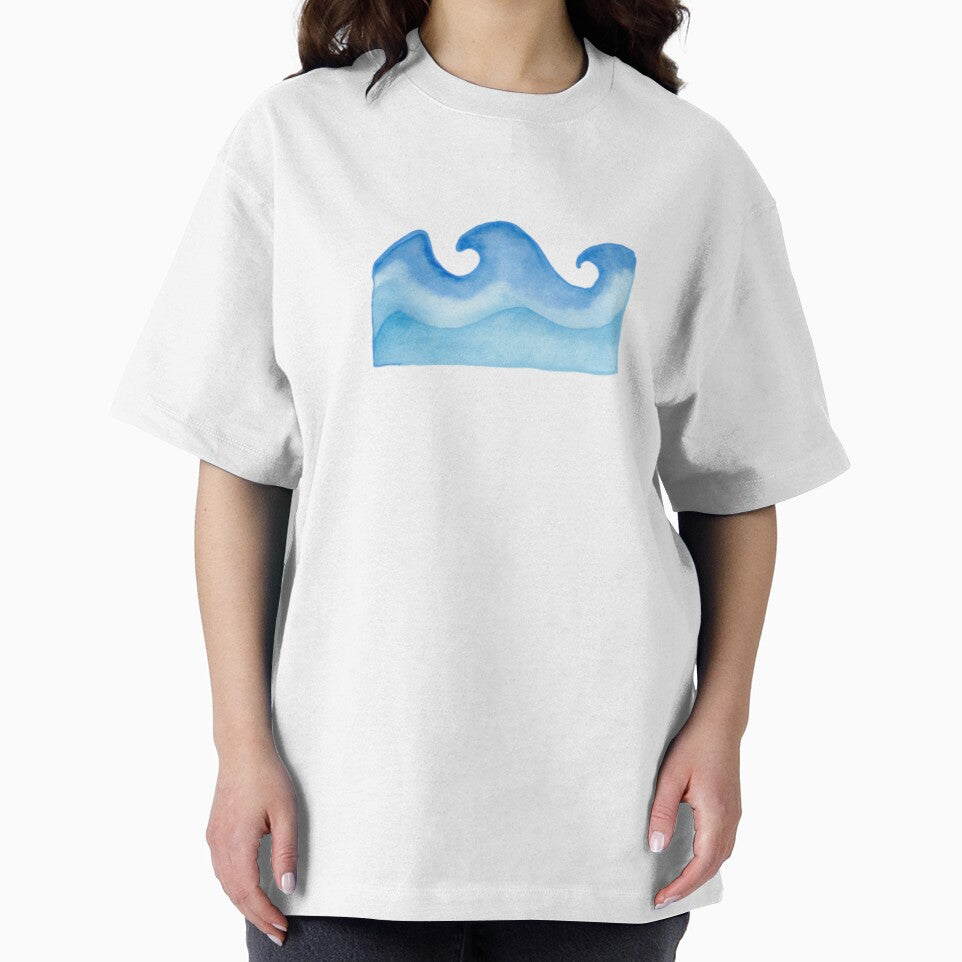 Watercolor Ocean Wave by wonderxwander