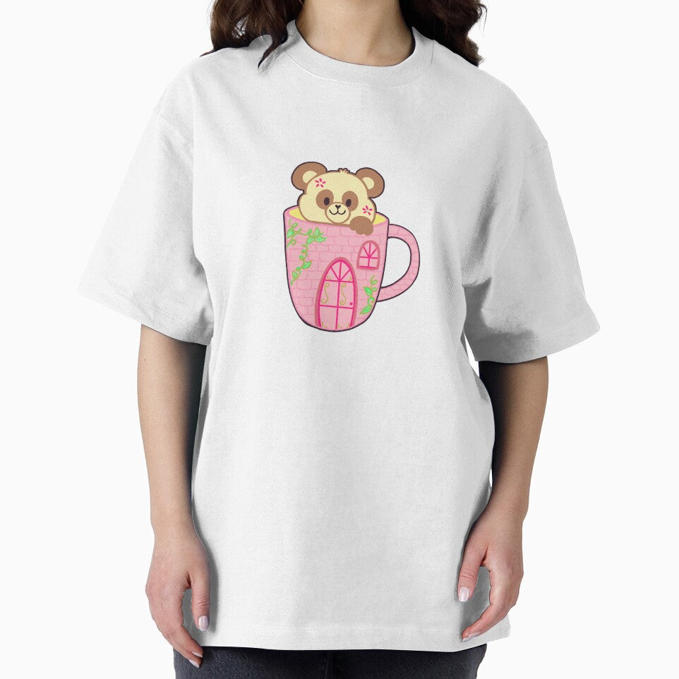 Pink Panda Bear by glamarisssss