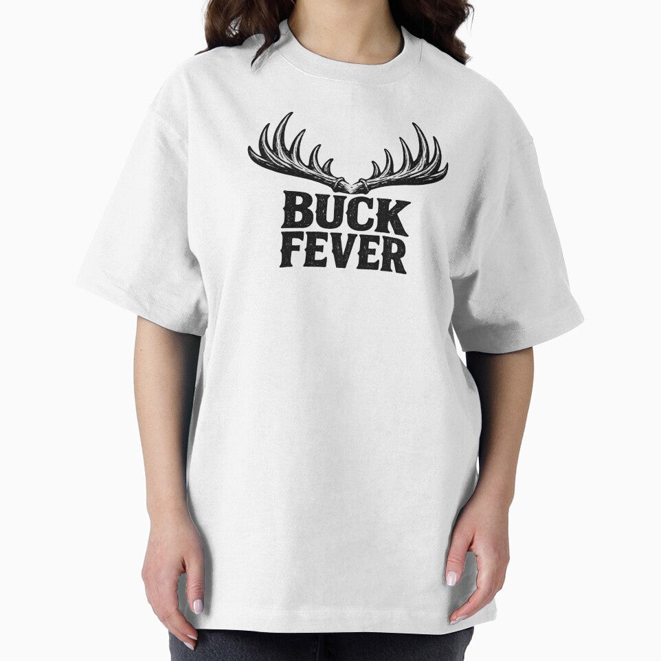 Buck Fever Vintage Deer Hunting Antlers Design by EastEndTownie