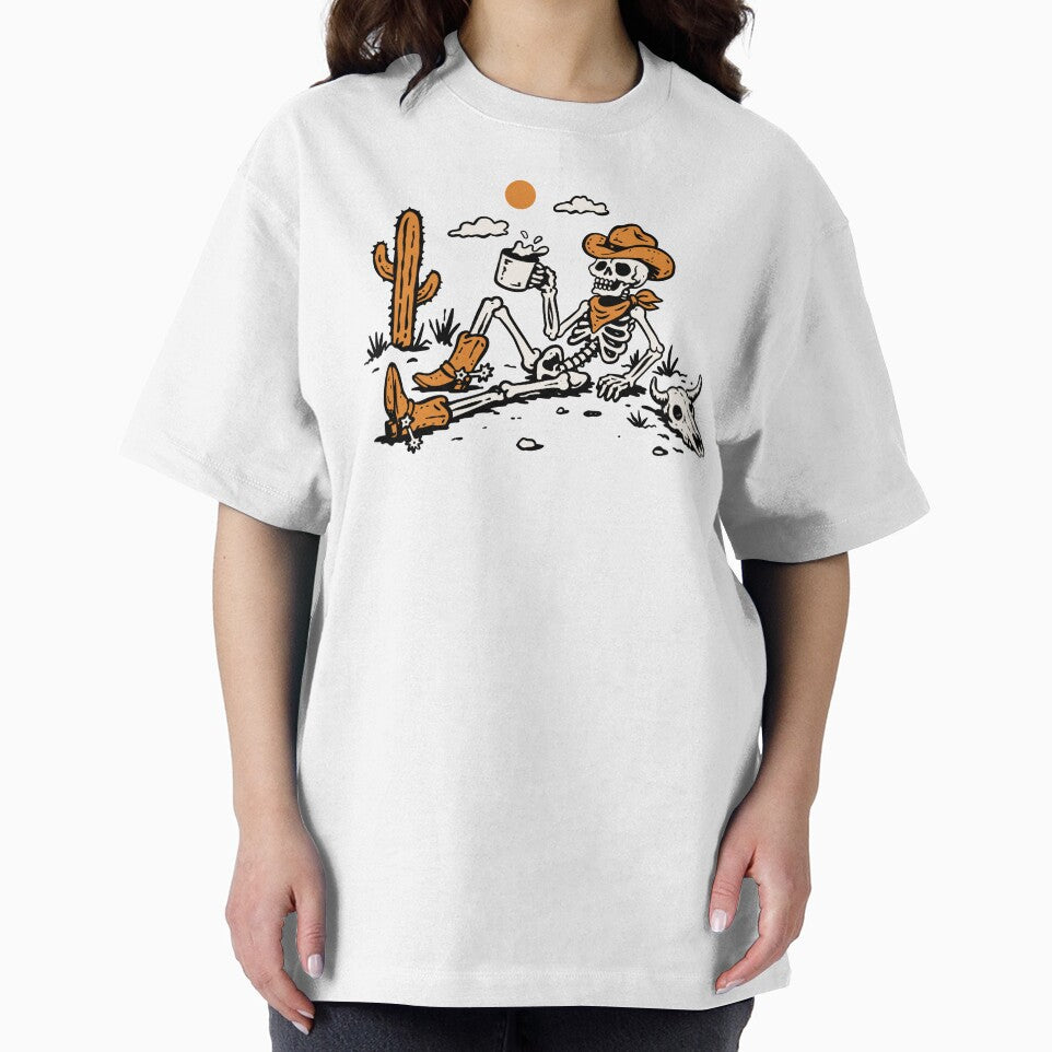 Cowboy Skeleton Desert Western Coffee Design by trajeado14