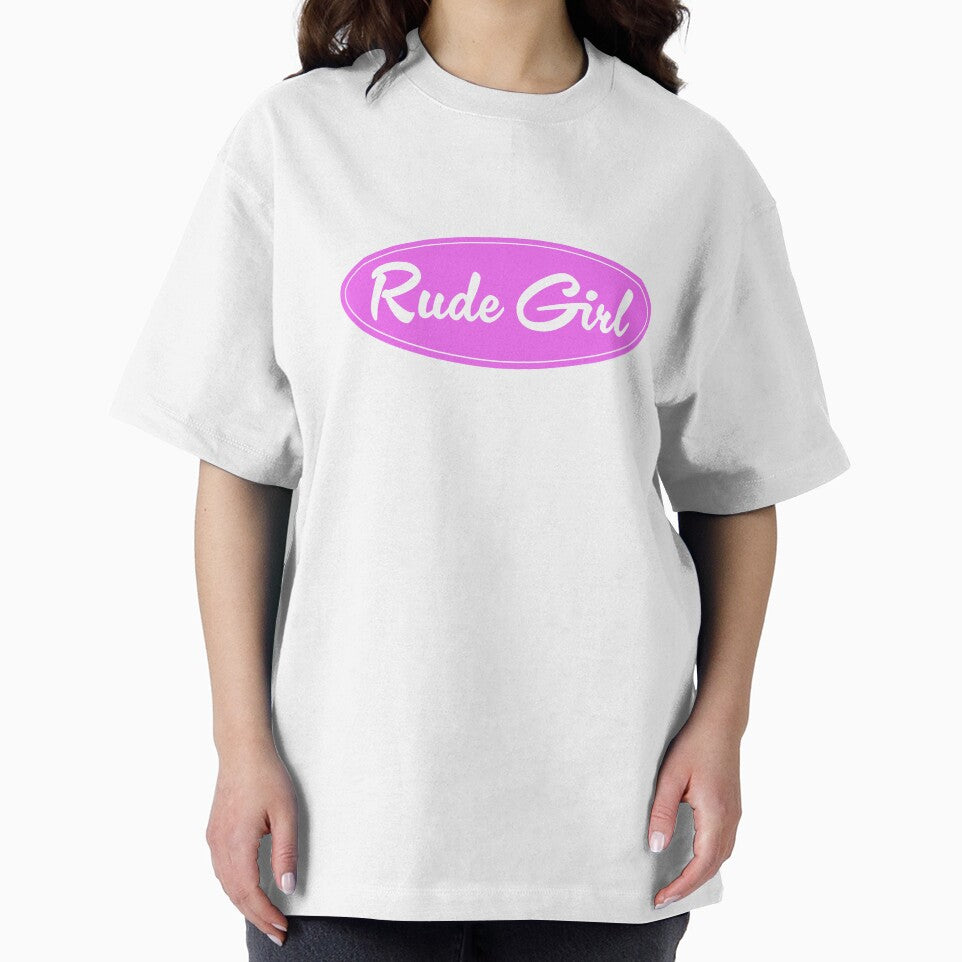 Rude Gil Pink oval sticker or t-shirt by PIXEL POP DESIGNS - Beyond the Norm!