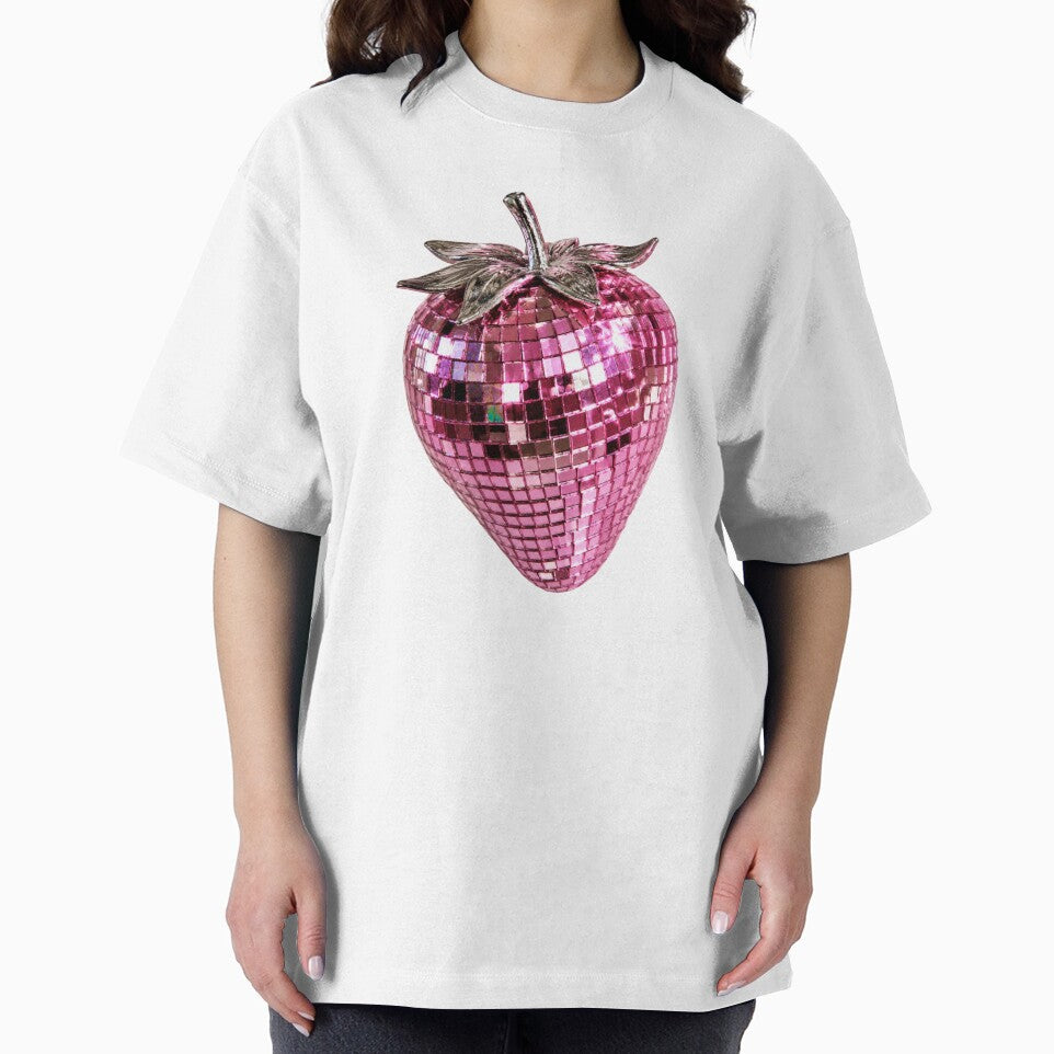disco pink strawberry by funkyrainbowss