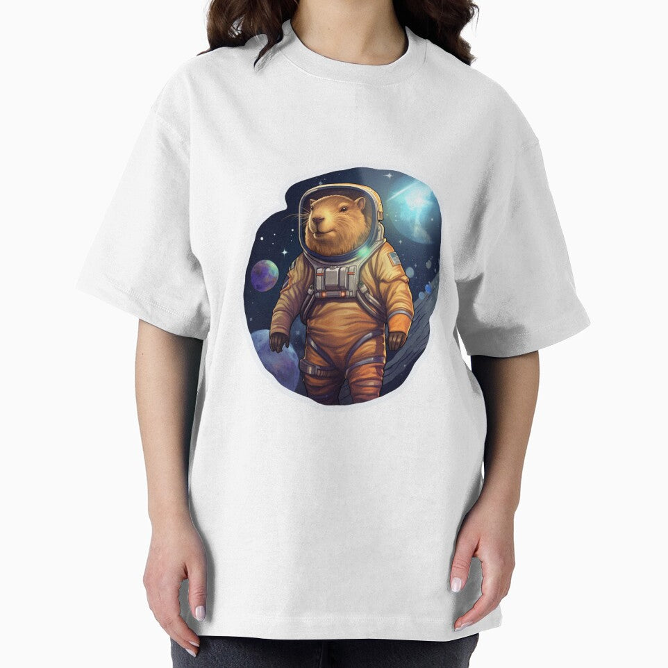 Astro Capybara In Space | Sticker by NicolasGlowArt
