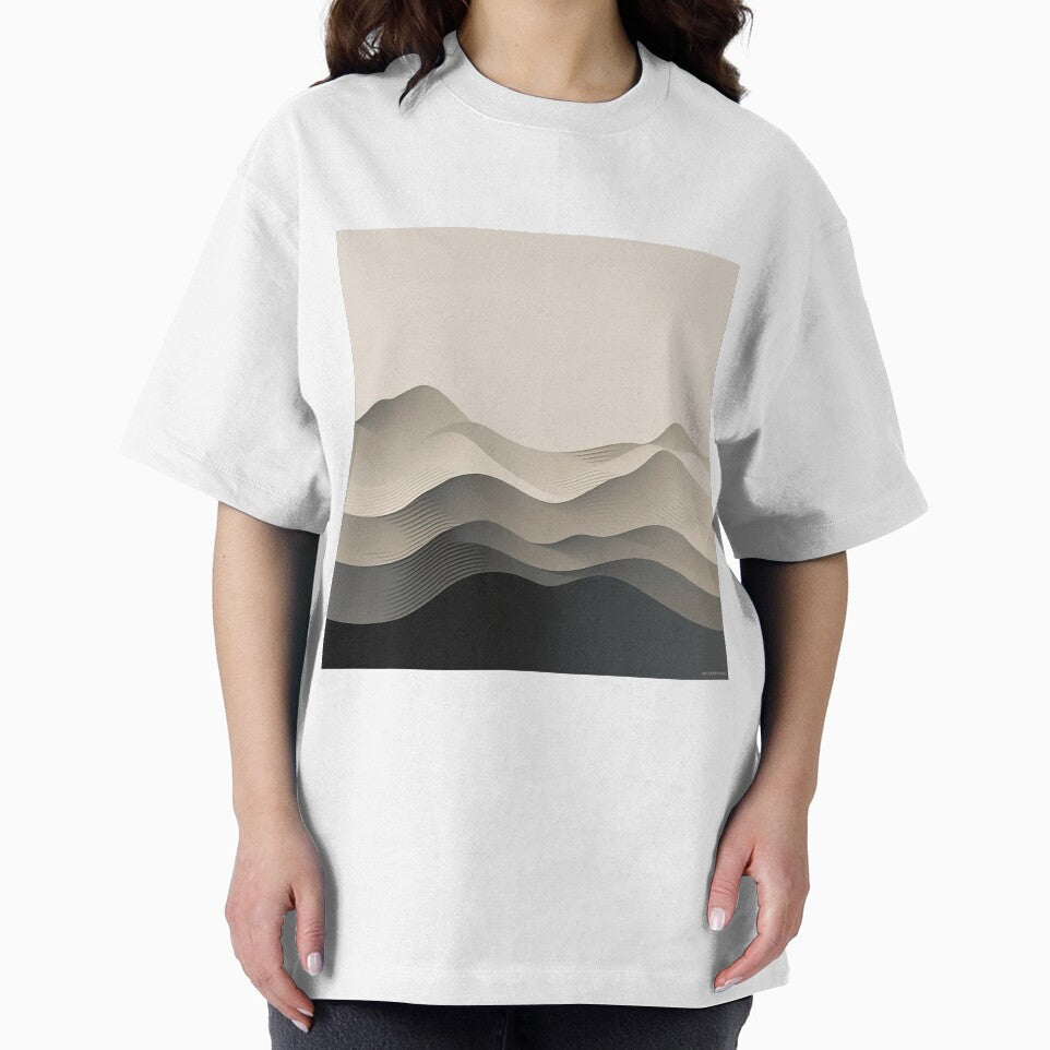 Wavy abstract minimalist line art design by Feluceo
