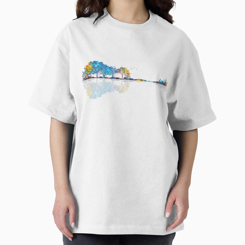 Nature Guitar - Colorful Watercolor by maryedenoa Unisex