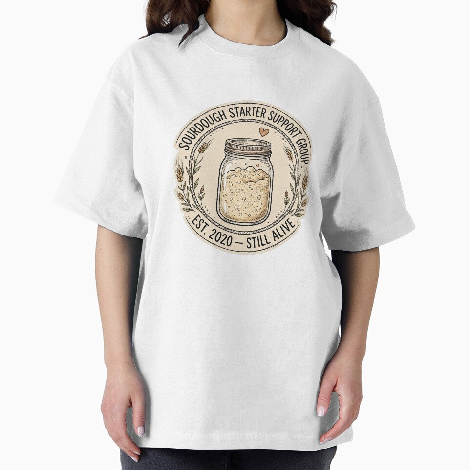 Sourdough Starter Support Group Est 2020 Still Alive Bread Baker Badge by VYBE DARK Studio