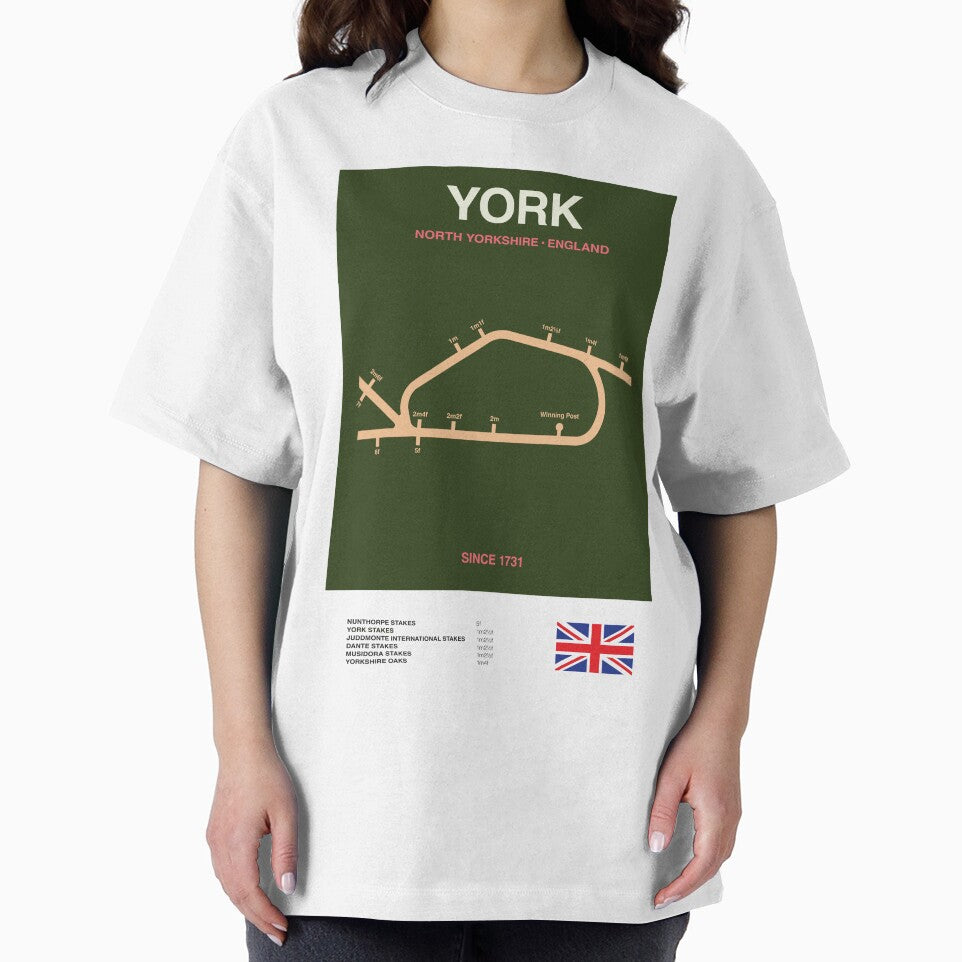 Minimalist York Horse Racing Line Print by The Circuit Collection
