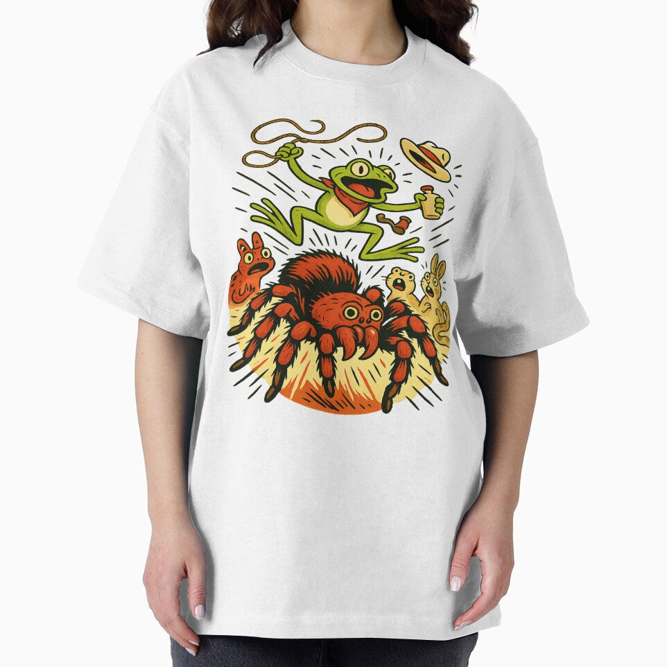 Frog Rodeo Mayhem – Pure Cowboycore Energy by POD DYNASTY | Original Print On Demand T-Shirt Graphics