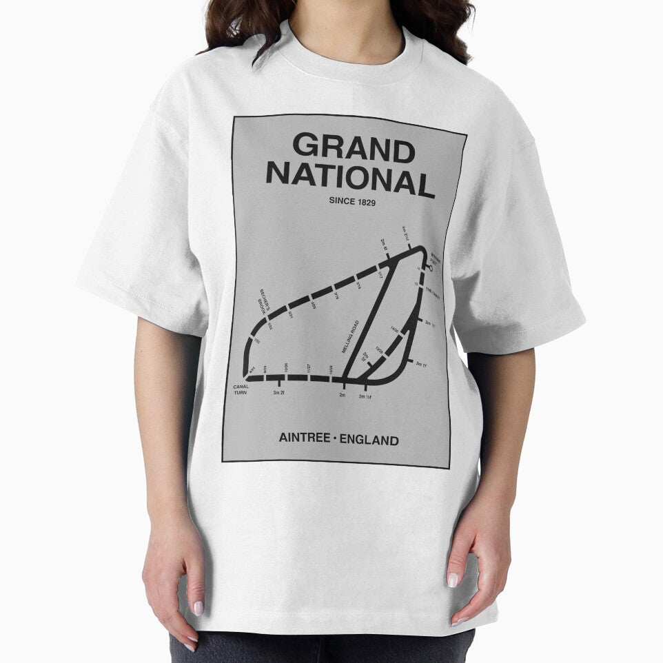 Minimalist Grand National Horse Racing Line Print by The Circuit Collection