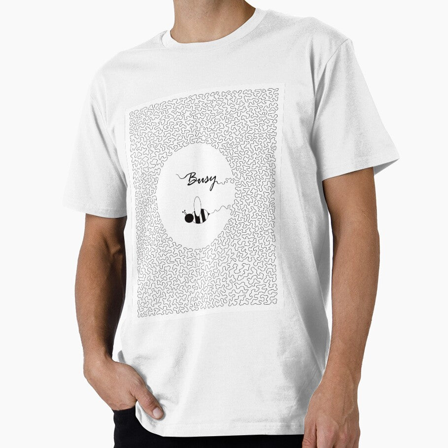 Busy Bee, honey bee line design by jengeecreations