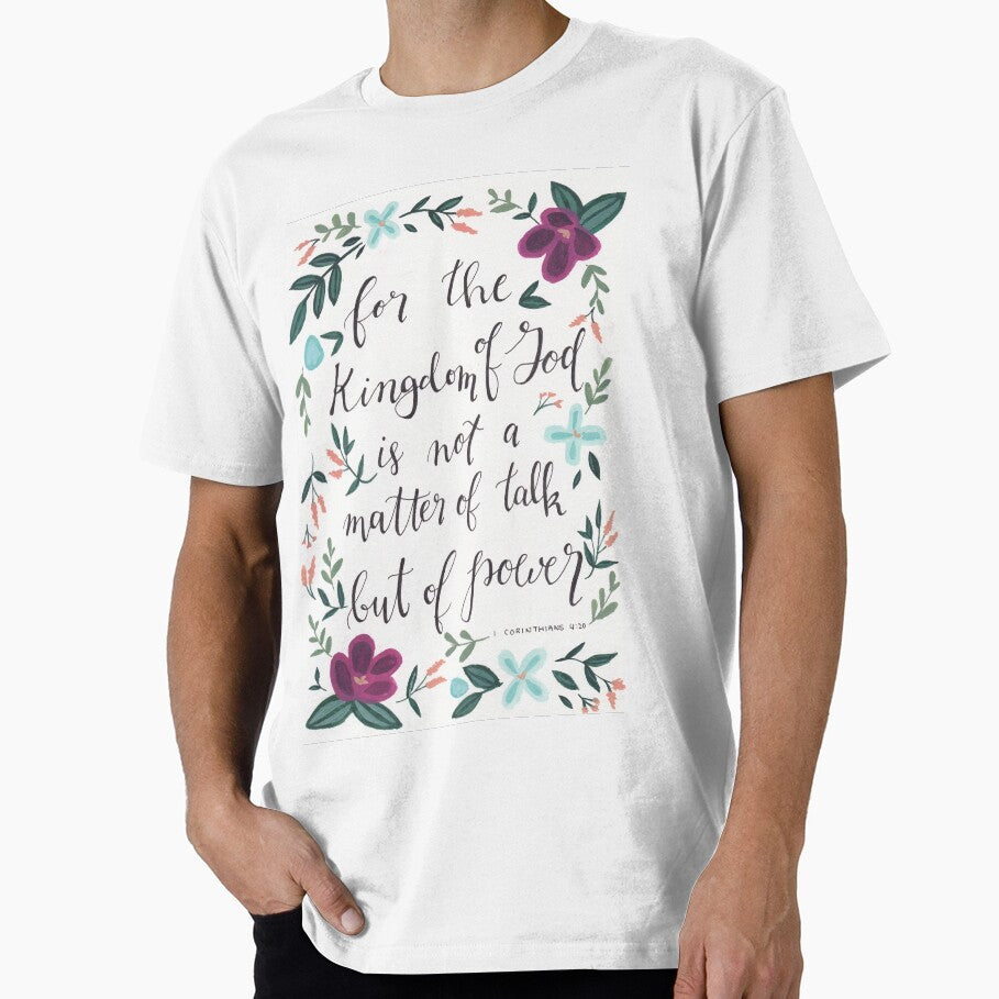 1 Corinthians 4:20  Lettering Flowers by stellaerosae