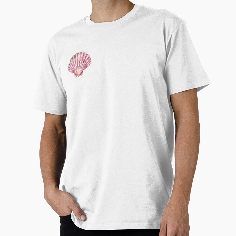 Pink Seashell Summer Beach Aesthetic Print by bellasaint