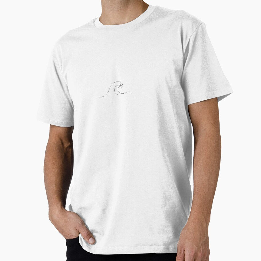 Minimalist Ocean Wave Line Art by Papillon Studio