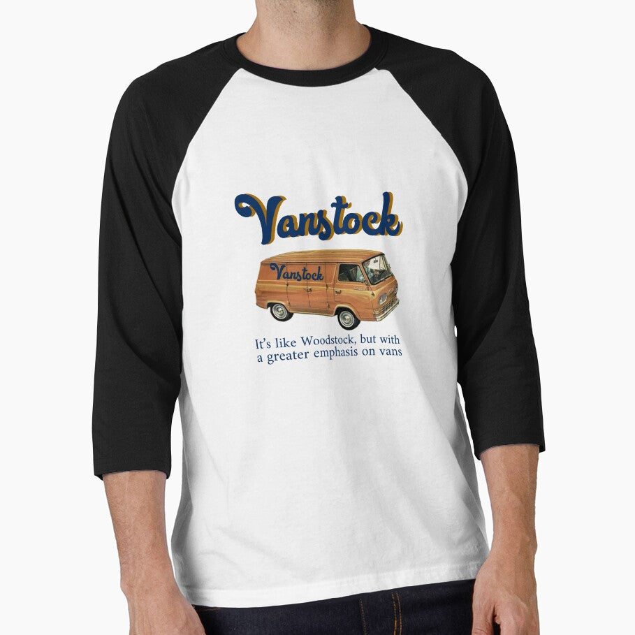 3/4 Sleeve w/ navy sleeves shirt Vanstock Van Stock That 70s Show dark orange and lighter navy blue by cicadaadams