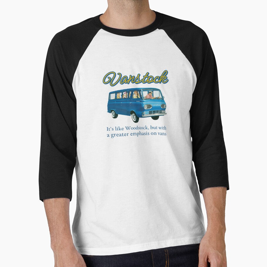 Vanstock Van Stock That 70s Show thick Outline Rope font 3/4 Sleeve just below chest shirt yellow and blue thicker shadow on font by cicadaadams
