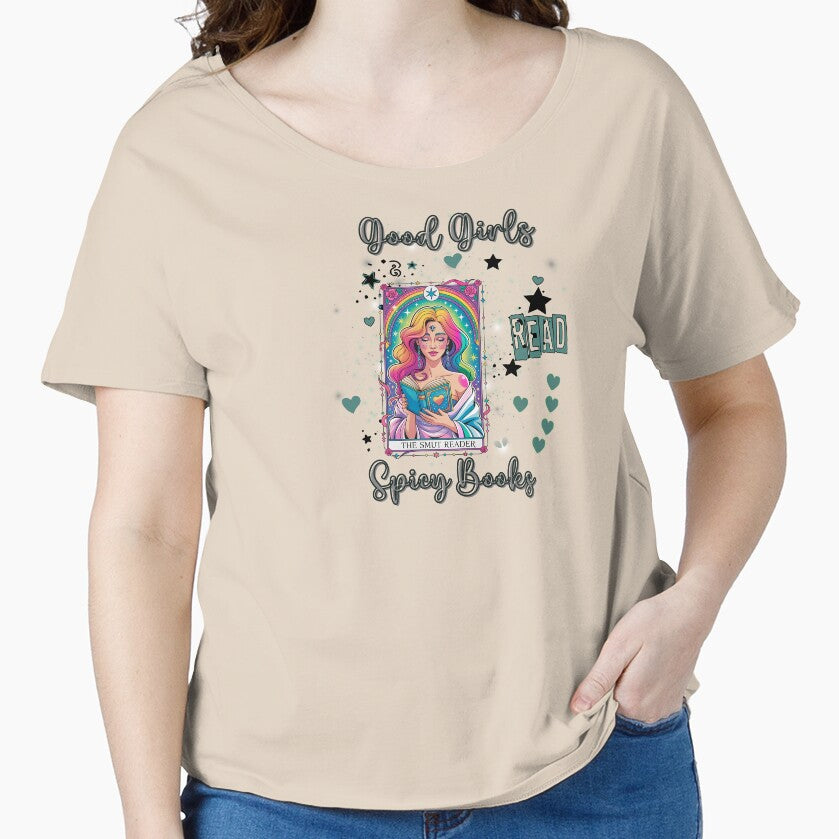 Good Girls Read Spicy Books – Rainbow Tarot Smut Reader Art by fernandmoonbeam