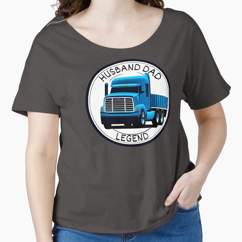 Husband, Dad, Trucker and Legend by Art Intelligence