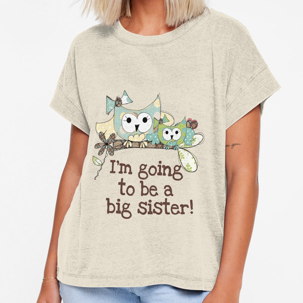 Owls on Branch Future Big Sister by peacockcards