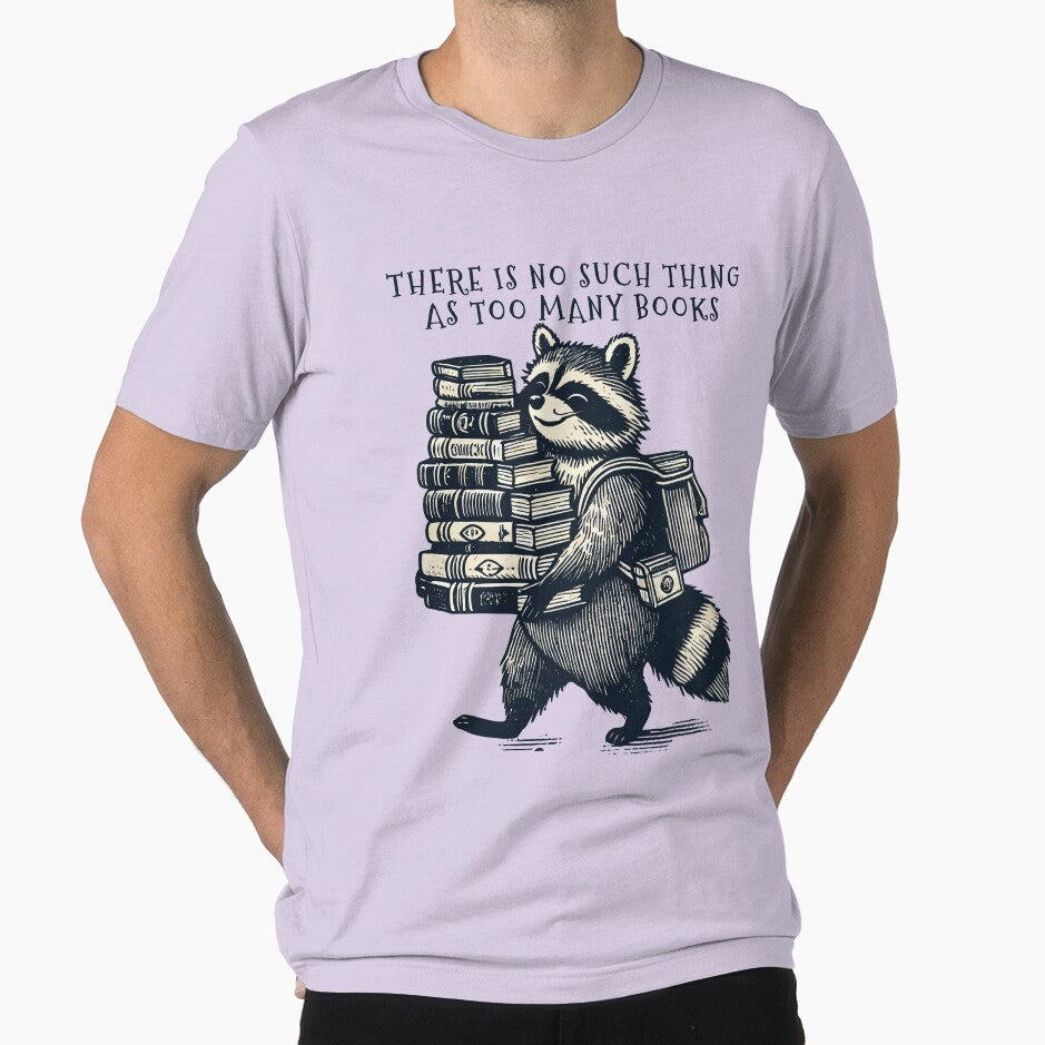 Retro Raccoon Design Cute Book Lover by LuminOrb