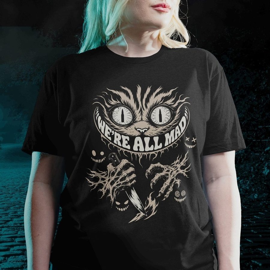 Women's We're All Mad Boyfriend Fit T-Shirt - Black