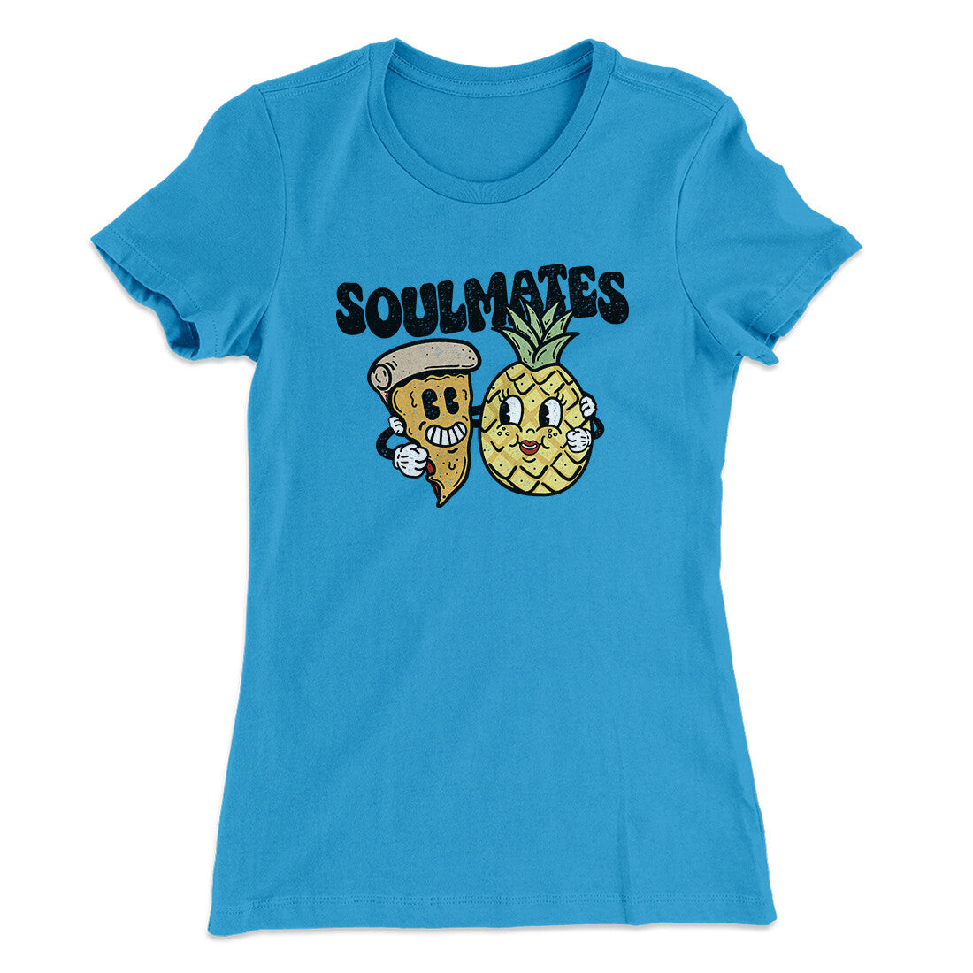 Soulmates Pineapple & Pizza Women's T-Shirt Hoodie, Sweatshirt | Teenookco.com (Image 1)