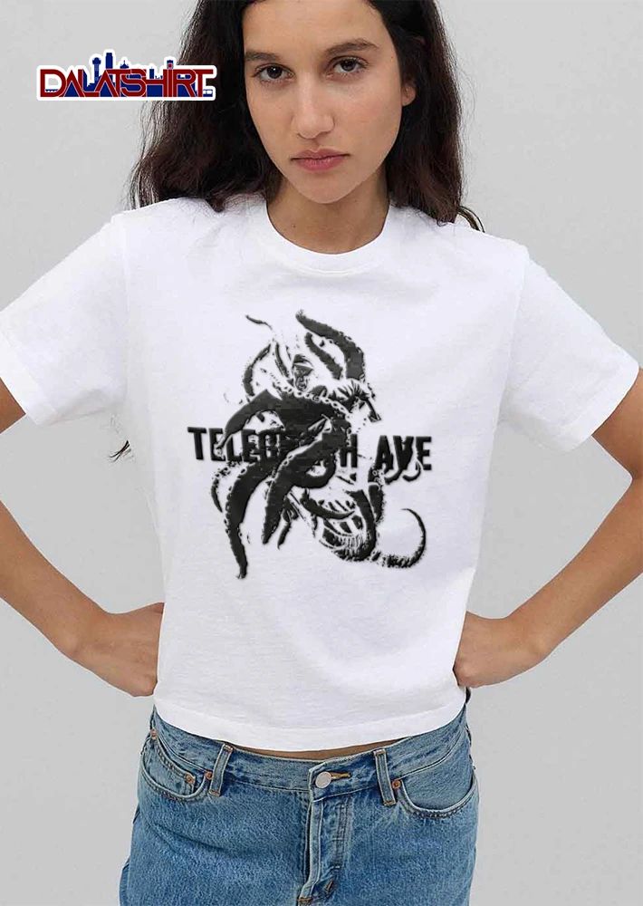 Telegraph Ave Giant Octopus Attacking Sailor Vintage Halftone shirt
