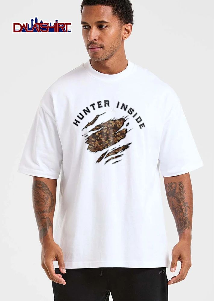 Hunter Inside Torn Rip Slashes Camouflage Pattern Reveal shirt
