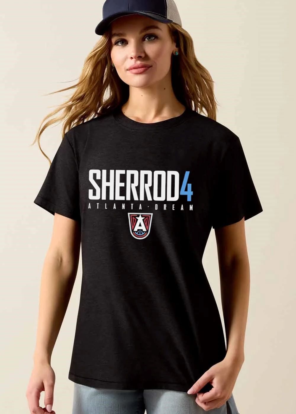 Atlanta Dream WNBA Sherrod 4 Team Crest Shield Logo Emblem Graphics shirt