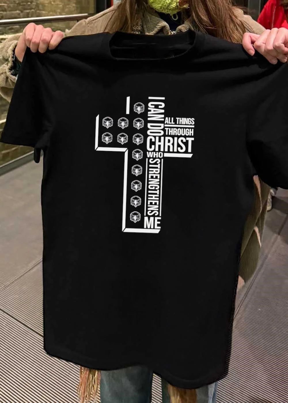 Eagle Cross Religious Faith I Can Do All Things Through Christ Who Strengthens Me shirt