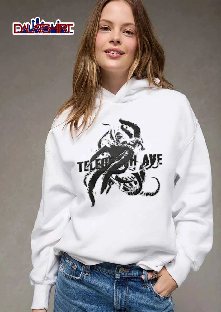 Telegraph Ave Giant Octopus Attacking Sailor Vintage Halftone shirt