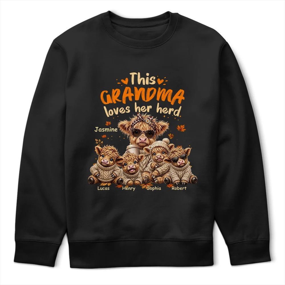 This Grandma Loves Her Herd - Personalized T Shirt