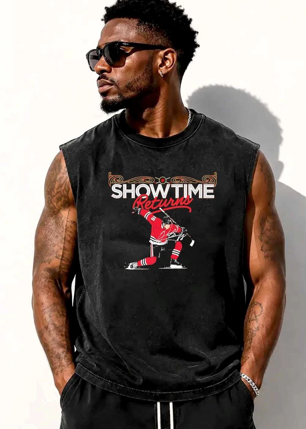 Chicago Blackhawks NHL Showtime Returns Patrick Kane Hockey Player Kneeling Celebration shirt