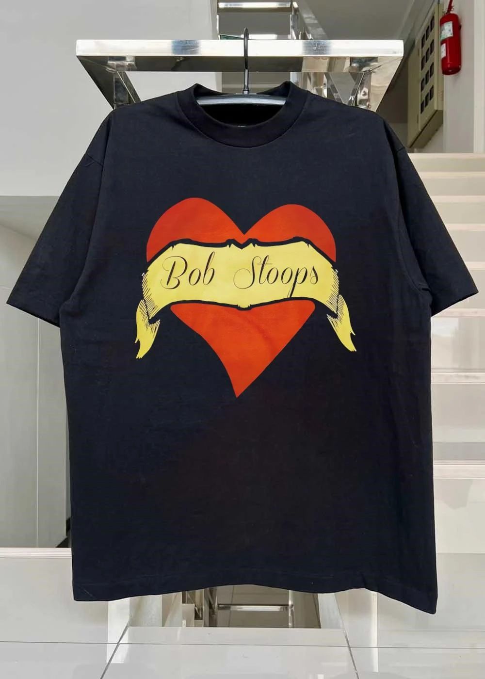 Bob Stoops Heart Banner Logo Oklahoma Sooners T-Shirt