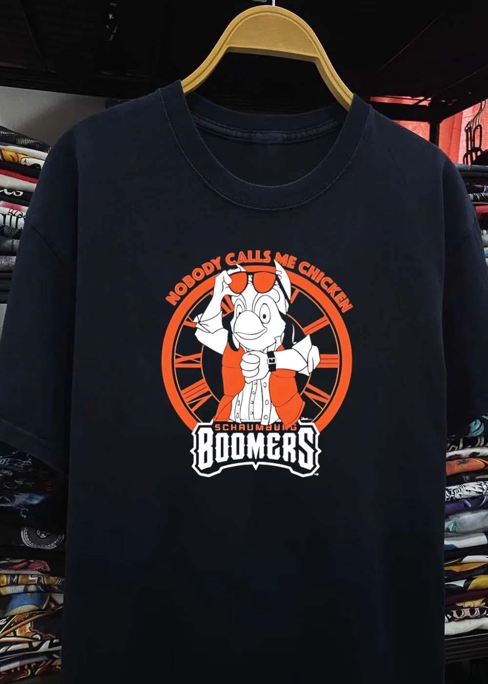 Nobody Calls Me Chicken Schaumburg Boomers T-Shirt