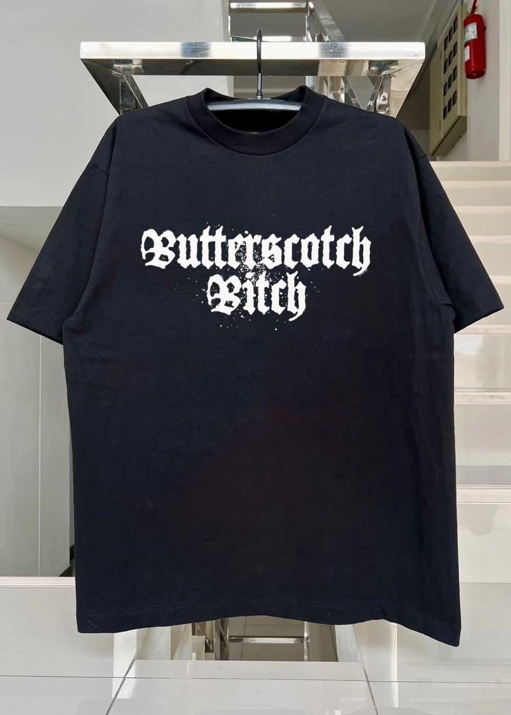 Butterscotch Bitch White Graphic T-Shirt