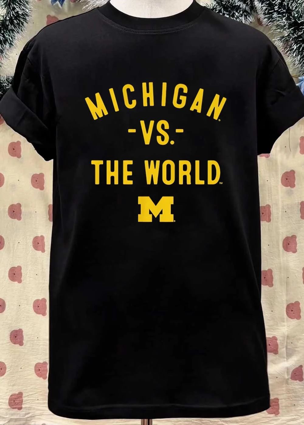 Michigan Apparel Michigan vs the World M Logo Shirt