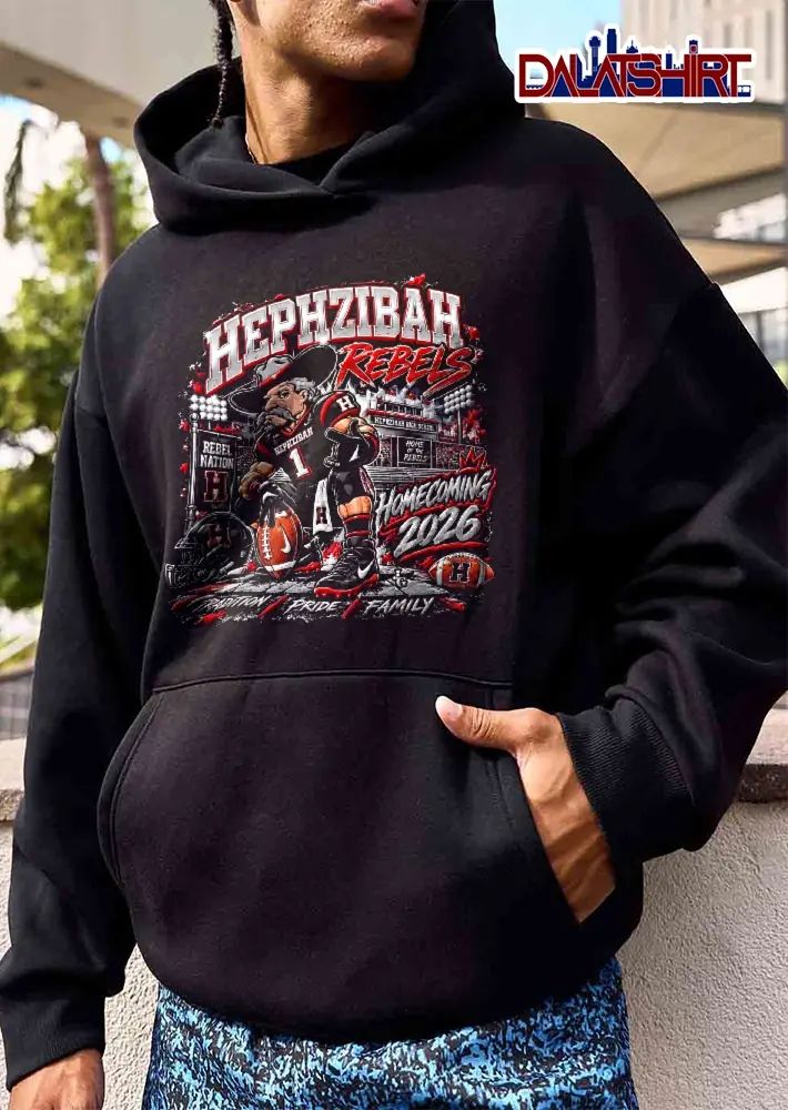 Hephzibah Rebels Rebel Nation Homecoming 2026 Tradition Pride Family Cartoon Mascot Football Stadium shirt