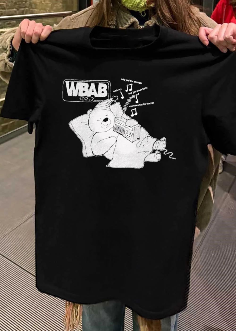 WBAB 102.3 Bear Sleeping with Radio Billy Joel The Stranger Rush YYZ shirt