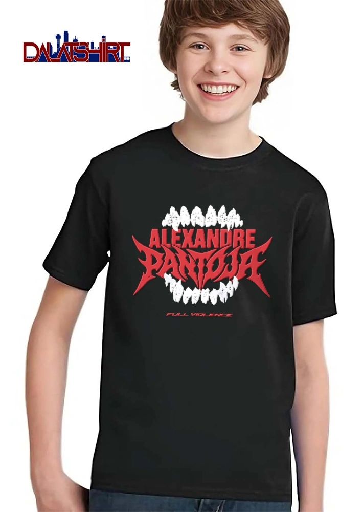 Full Violence Alexandre Pantoja Monster Jaws Sharp Teeth Distressed shirt