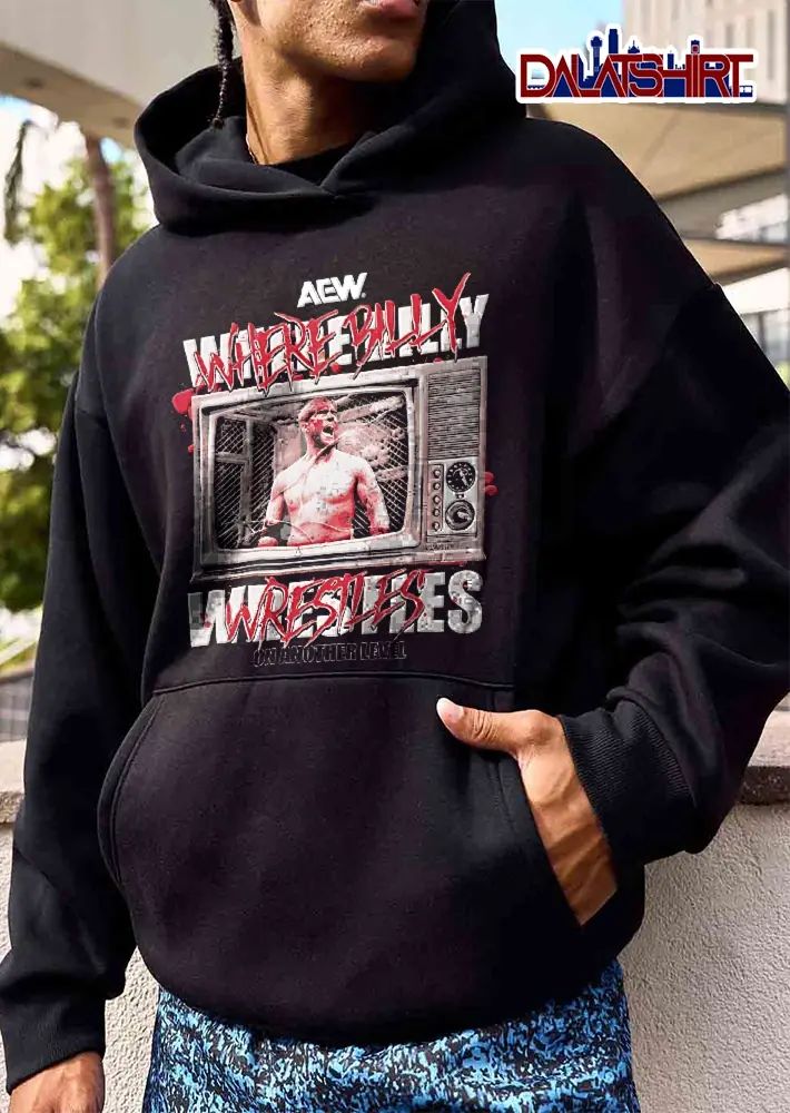 AEW Where Real Wrestles Where Will Wrestles On Another Level Will Ospreay Screaming Vintage Television shirt