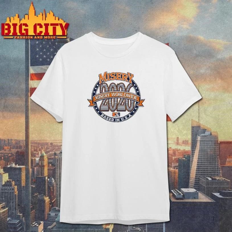 Vintage Misery Worldwide 2020 Based In USA Sports Logo T Shirt