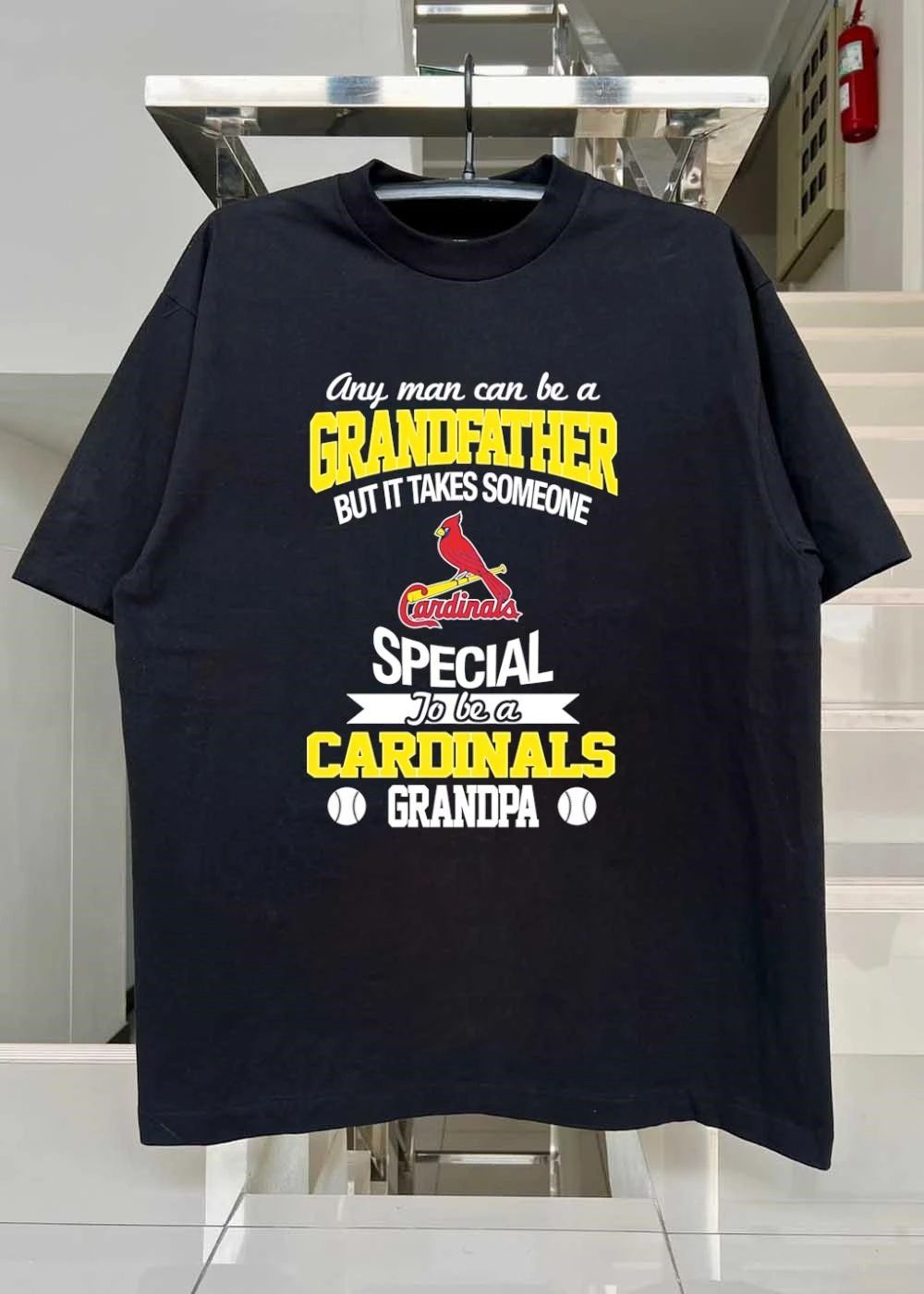 Any Man Can Be A Grandfather But It Takes Someone Special To Be A Cardinals Grandpa St. Louis Cardinals Grandpa shirt