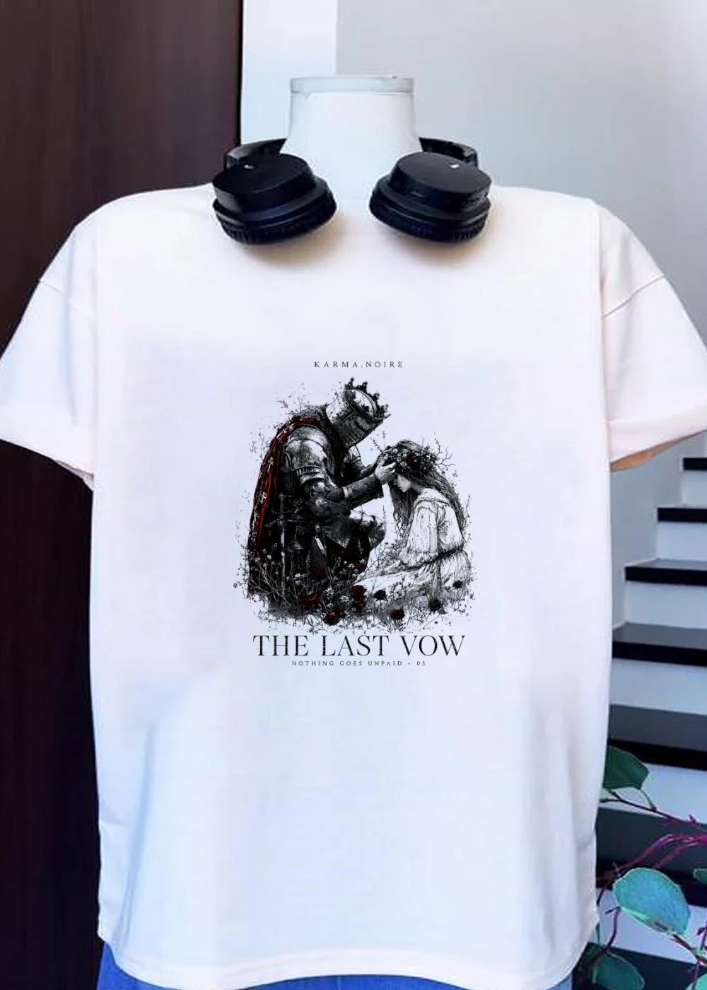 Karma Noire Knight Placing Crown on Girl The Last Vow Nothing Goes Unpaid 03 Shirt