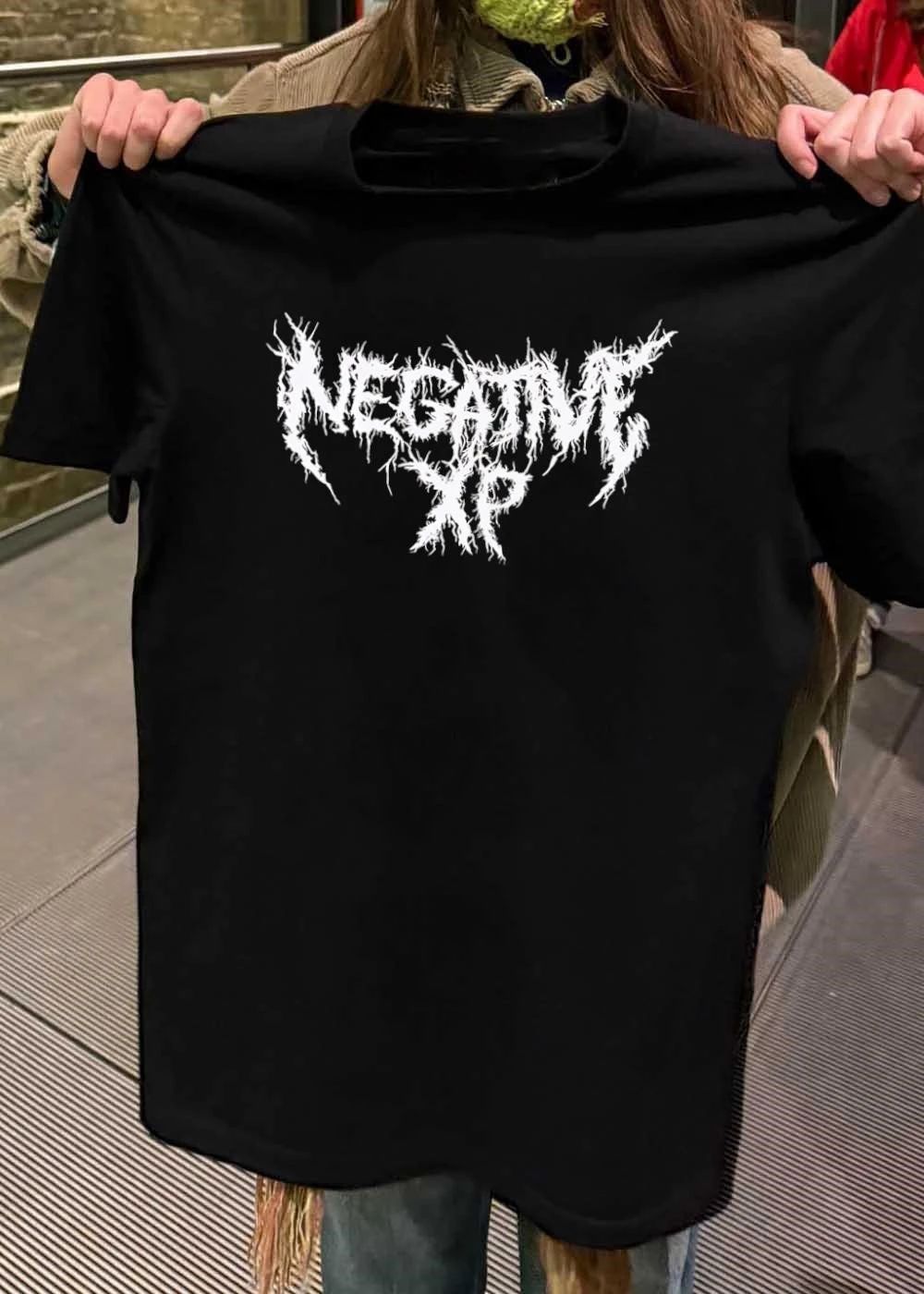 Negative XP Metal Logo Black and White shirt