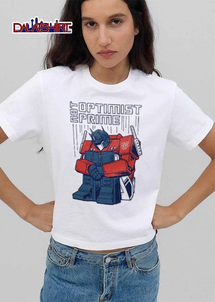 Autobots Not Optimist Prime Depressed Sad Robot Sitting Cartoon shirt