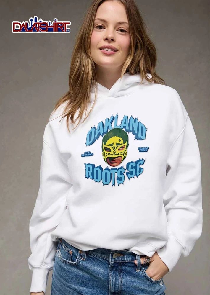 Oakland Roots Sc Club Deportivo Fundado En 2018 Green Yellow Lucha Libre Mask shirt