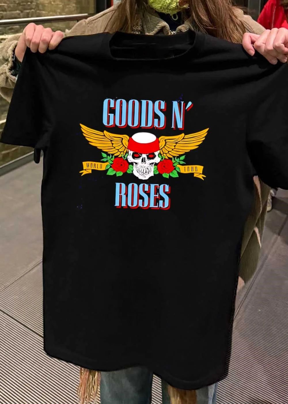 Goods N Roses World Tour Skull Wing T-Shirt
