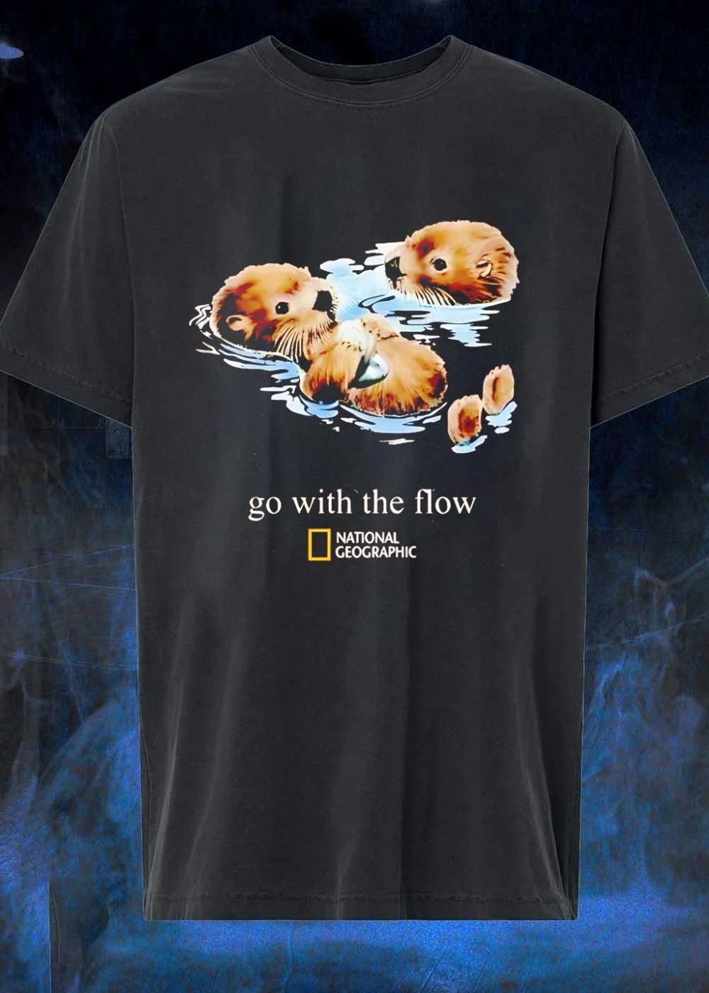 National Geographic Two Otters Go with the Flow T-Shirt