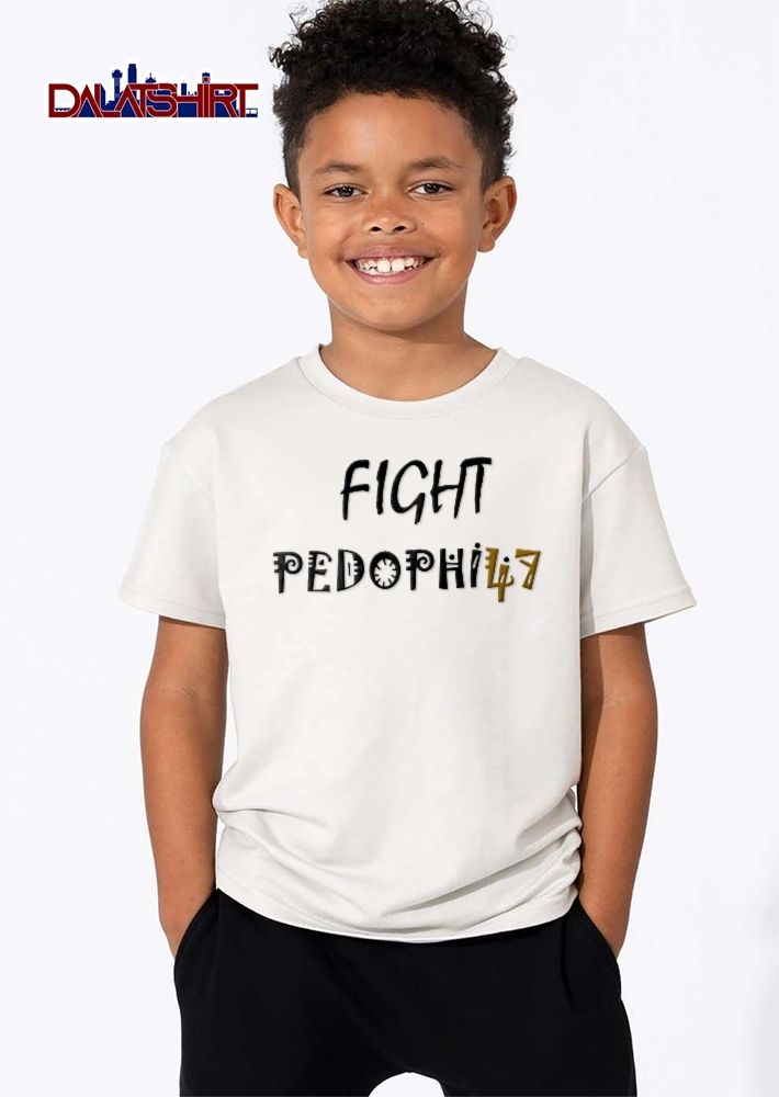 Fight Pedophilia Tribal Pattern Typography shirt